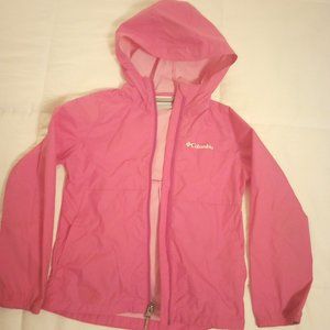 Girls Pink Columbia Rain jacket